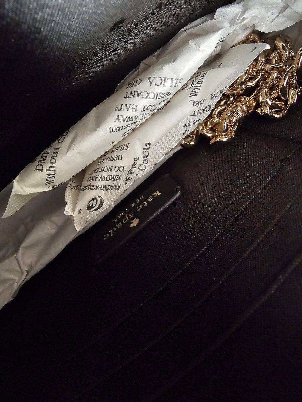 kate spade New York Black Saffiano Leather Crossbody Clutch - Picture 5 of 6